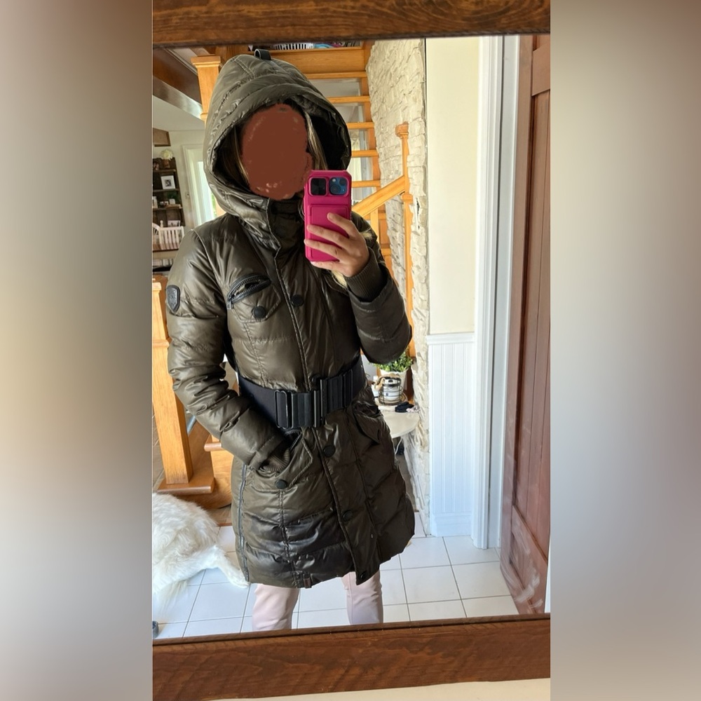 RUDSAK Gloria winter jacket coat parka with real raccoon fur hood sz S small